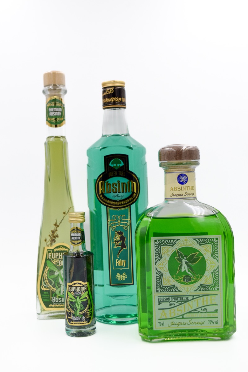 Absinthe bottles at Slijterij United Liquors, Amsterdam